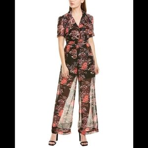 Anna Sui Hibiscus Island Jumpsuit Size 10